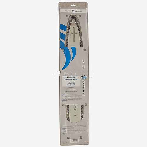Replacement 18" Bar and Chain Combo .325" pitch, .050 gauge, 72 DL Replacement 18" Bar and Chain Combo .325" pitch, .050 gauge, 72 DL