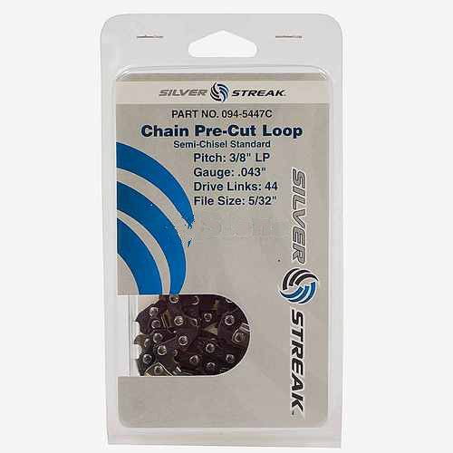 Replacement Chain Loop Clamshell 44 DL 3/8" LP, .043 S-Chisel Standard
