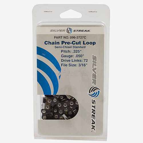 Replacement Chain Loop Clamshell 72 DL .325", .050, S-Chisel Standard