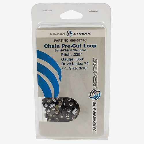 Replacement Chain Loop Clamshell 74 DL .325", .063, S-Chisel Standard Replacement Chain Loop Clamshell 74 DL .325", .063, S-Chisel Standard