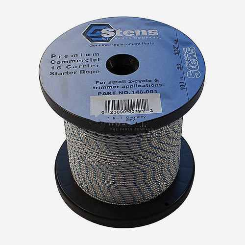 Replacement 100' Solid Braid Starter Rope #3 Solid Braid