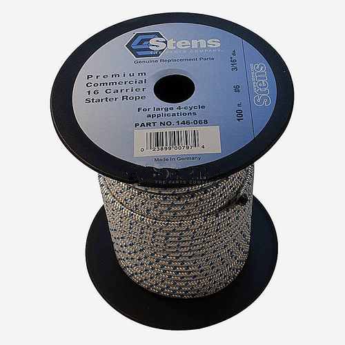 Replacement 100' Solid Braid Starter Rope #6 Solid Braid