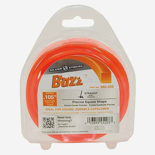 Replacement Buzz Trimmer Line .105 30' Clam Shell