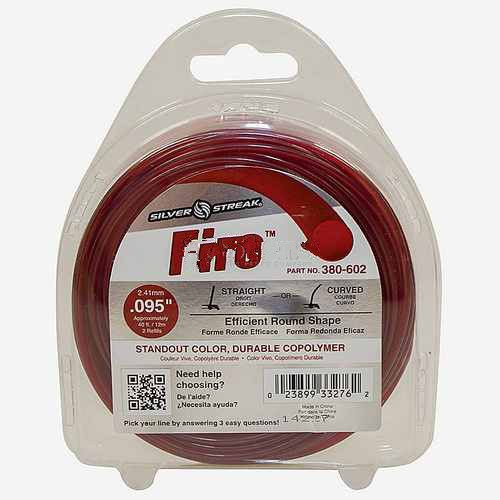 Replacement Fire Trimmer Line .095 40' Clam Shell