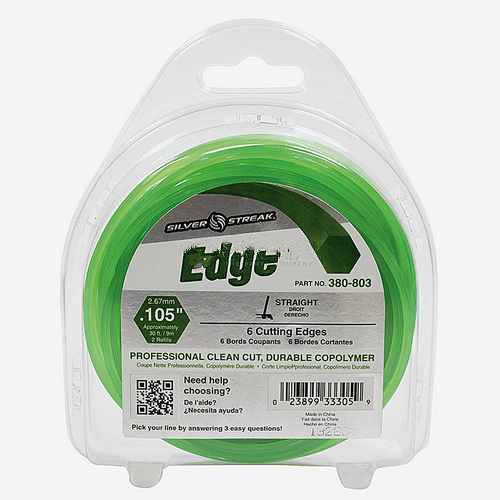 Replacement Edge Trimmer Line .105 30' Clam Shell