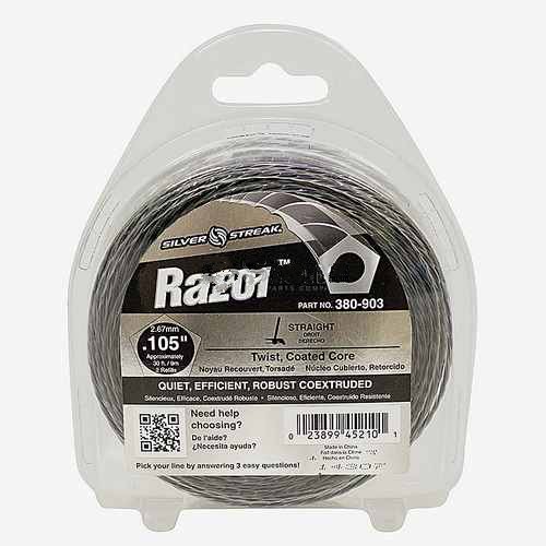 Replacement Razor Trimmer Line .105 30' Clam Shell
