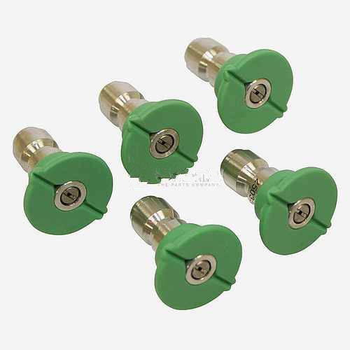 Replacement Quick Coupler Nozzle Set 25 Degree, Size 5.0, Green