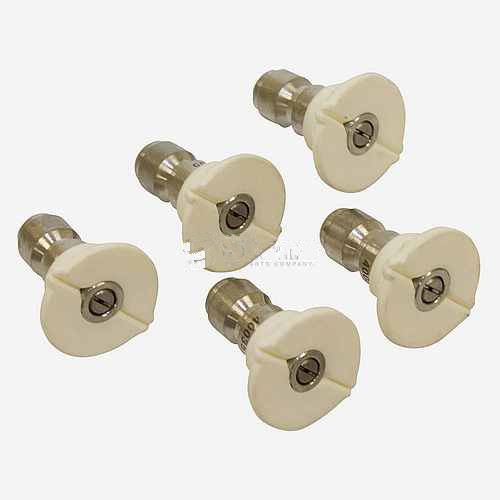 Replacement Quick Coupler Nozzle Set 40 Degree, Size 5.5, White Replacement Quick Coupler Nozzle Set 40 Degree, Size 5.5, White